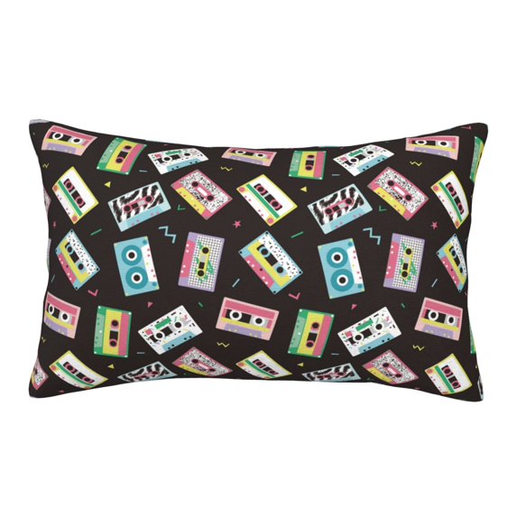 Fotbe Colorful Retro Tape Pillow Cases - Envelope Closure - Luxury, Extra Soft, Cooling Pillow Covers - Wrinkle, Fade, Stain Resistant-16"x24"