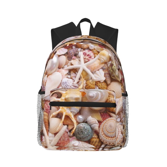 Fotbe Colorful Seashells Lightweight Casual Laptop Backpack for Men and Women, Daily use Waterproof backpack, Backpack for College