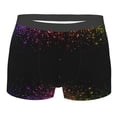 thumbnail image 1 of Fotbe Colorful Sparkling Men’s Total Support Pouch Boxer Briefs, X-Temp Cooling, Moisture-Wicking Underwear, Regular, Long-leg and Trunk-Small, 1 of 9