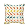 thumbnail image 1 of Fotbe Colorful Squirrel Pattern Velvet Decorative Throw Pillow Covers with Elegant Piping, Soft Plush Cushion Cover for Sofa, Bed, Car, Office-18"x18", 1 of 8