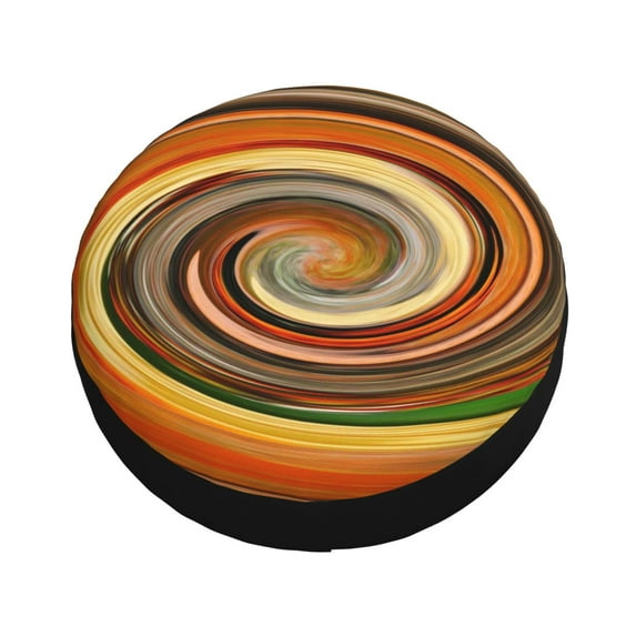 Fotbe Colorful Swirl Spare Tire Cover Thickening Universal Fit for Jeep, Trailer, RV, SUV, Truck, Tough Tire Wheel Soft Cover-15 inch