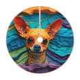 thumbnail image 1 of Fotbe Colorful Textured Chihuahua Pattern Christmas Tree Skirt, Tree Skirts Plush Christmas Decorations, Christmas Tree Skirts Xmas Decorations Holiday Party Decor-36", 1 of 6