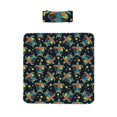 Fotbe Colorful Turtles Print Baby Swaddle Blanket and Headband Set