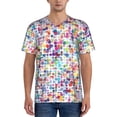 thumbnail image 1 of Fotbe Colorful Watercolor Dots Baseball Jersey Shirt for Men and Women, Casual Short Sleeves Button Down T-Shirt-3X-Large, 1 of 9