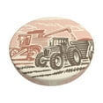thumbnail image 1 of Fotbe Combine harvester working with tractor Pattern Stool Covers Round,Waterproof Round Bar Stool Covers Bar Chair Covers Washable Stool Cushion Slipcover for 12-14 Inch Chair-14 inch, 1 of 7