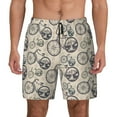thumbnail image 1 of Fotbe Compass And Mountains In Bicycle Wheels Men’s Swim Trunks Quick Dry Swim Shorts Board Shorts with Mesh Lining-Large, 1 of 9