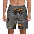 thumbnail image 1 of Fotbe Construction Machines Men’s Swim Trunks Quick Dry Swim Shorts Board Shorts with Mesh Lining-3X-Large, 1 of 9