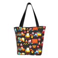 thumbnail image 1 of Fotbe Construction Truck Pattern Beach Tote,Shoulder Handbag,Spacious Tote Bag,Lightweight Travel Bag,Versatile Shopping Bag, 1 of 9