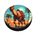 thumbnail image 1 of Fotbe Cool Camel Oasis Vibes Spare Tire Cover Thickening Universal Fit for Jeep, Trailer, RV, SUV, Truck, Tough Tire Wheel Soft Cover-17 inch, 1 of 1