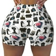thumbnail image 1 of Fotbe Cool Camera Seamless Shorts, Womens Workout Shorts High Waist Stretch Booty Short for Gym/Yoga/Running/Biking-XX-Large, 1 of 9
