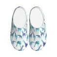 thumbnail image 1 of Fotbe Cool Giraffe Pattern Women's Fuzzy Curly Fur Memory Foam Loafer Slippers Indoor Outdoor Slippers Winter Home Shoes-37/38, 1 of 7