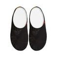 thumbnail image 1 of Fotbe Cool Skull Western Cowboy Pattern Women's Fuzzy Curly Fur Memory Foam Loafer Slippers Indoor Outdoor Slippers Winter Home Shoes-46/47, 1 of 7