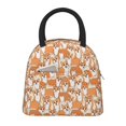 thumbnail image 1 of Fotbe Corgi Animal Pattern Lunch Bag, Insulated Lunch Box, Small Leakproof Cooler Food Lunch Containers Reusable High Capacity Lunch Tote Bags for Work, Travel, Outdoor, 1 of 1