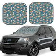 thumbnail image 1 of Fotbe Corgi with Flowers 2-Piece Car Windshield Sun Shade | Sun Blocker for Car Windshield | Foldable Automotive Interior Accessories for Sun Protection-Medium, 1 of 7