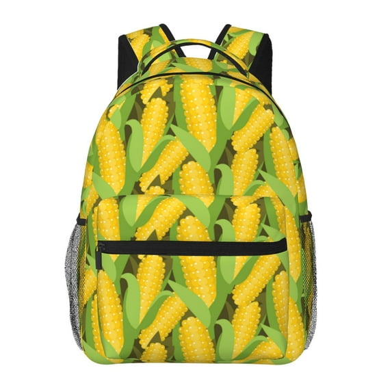 Fotbe Corn 1 Pattern Casual Backpack for School, Travel, and Outdoor Activities - Durable, Lightweight, and Comfortable