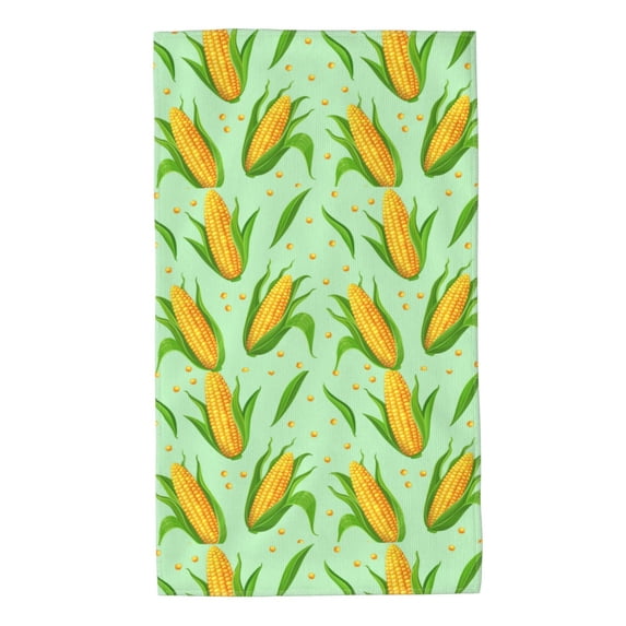 Fotbe Corn 7 Pattern Premium Towels , (27.5x16in) Lightweight and Highly Absorbent Quick Drying Microfiber Towel, Perfect for Daily Use