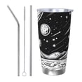 thumbnail image 1 of Fotbe Cosmic Landscape Celestial Art Pattern 20 oz Tumbler Stainless Steel Vacuum Insulated Coffee Ice Cup Double Wall Travel Flask Leak-proof Coffee Cup-Straw Three-piece Set, 1 of 8