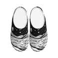 thumbnail image 1 of Fotbe Cosmic Landscape Celestial Art Pattern Women's Fuzzy Curly Fur Memory Foam Loafer Slippers Indoor Outdoor Slippers Winter Home Shoes-44/45, 1 of 7