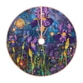 thumbnail image 1 of Fotbe Cosmic Purple Irises Pattern Christmas Tree Skirt, Tree Skirts Plush Christmas Decorations, Christmas Tree Skirts Xmas Decorations Holiday Party Decor-36", 1 of 6