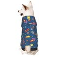 thumbnail image 1 of Fotbe Cosmos Rockets Print Small Dog Sweater Hoodies Pet Grey Hooded Soft Fleece Sweatshirts with Pocket Fall Winter Puppy Cat Sweaters Warm Clothes-X-Small, 1 of 7