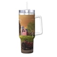 thumbnail image 1 of Fotbe Country Farm Morning Rooster Pattern 40oz Ice Bully With Handle And Straw Stainless Steel Vacuum Insulated Cup And 2 In 1 Straw Lid, 1 of 8