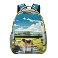thumbnail image 1 of Fotbe Countryside Farm Cow Pattern Casual Backpack for School, Travel, and Outdoor Activities - Durable, Lightweight, and Comfortable, 1 of 5