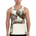 thumbnail image 1 of Fotbe Cow 1 Pattern Men's Quick Dry Workout Tank Top Gym Muscle Tee Fitness Bodybuilding Sleeveless T Shirt Breathable Workout Shirt-XX-Large, 1 of 1