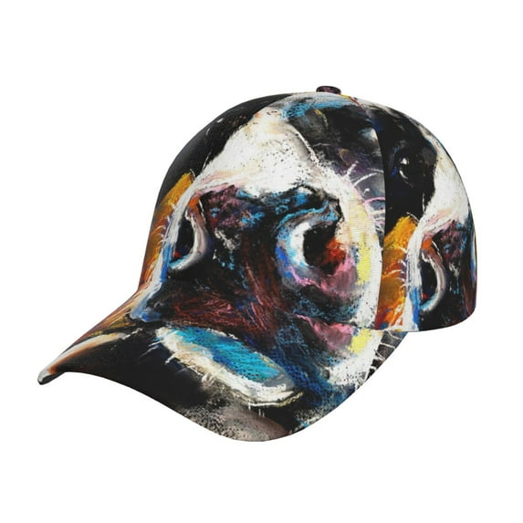 Fotbe Cow Baseball Cap, Cow Print Dad Hat,Outdoor Hat,Adjustable Sports Cap, Perfect For Activities