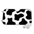 thumbnail image 1 of Fotbe Cow Print Black White Car Windshield Sunshade | Sun Visor Protector Front Window Shade, Keeps Out UV Rays, Keeps Your Vehicle Cool-Small, 1 of 7