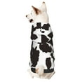 thumbnail image 1 of Fotbe Cow Skin 2 Print Small Dog Sweater Hoodies Pet Grey Hooded Soft Fleece Sweatshirts with Pocket Fall Winter Puppy Cat Sweaters Warm Clothes-Medium, 1 of 7