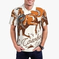 thumbnail image 1 of Fotbe Cowboy Riding Horse Pattern Men’s Golf Polo Shirt – Breathable Performance Golf Shirt with Button-Down Collar-4X-Large, 1 of 6