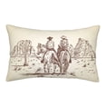 thumbnail image 1 of Fotbe Cowboys Riding Horses Pillow Cases - Envelope Closure - Luxury, Extra Soft, Cooling Pillow Covers - Wrinkle, Fade, Stain Resistant-14"x20", 1 of 8