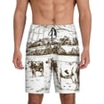 thumbnail image 1 of Fotbe Cows Grazing On The Meadow 2 Pajama Shorts for Men, Men's Pajama Bottoms, Sleepwear,Short Pajama Pants-X-Large, 1 of 9
