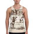 thumbnail image 1 of Fotbe Cows On The Farm Pattern Men's Quick Dry Workout Tank Top Gym Muscle Tee Fitness Bodybuilding Sleeveless T Shirt Breathable Workout Shirt-3X-Large, 1 of 9