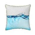thumbnail image 1 of Fotbe Crystal Clear Water Splash Pattern Velvet Decorative Throw Pillow Covers with Elegant Piping, Soft Plush Cushion Cover for Sofa, Bed, Car, Office-16"x16", 1 of 8