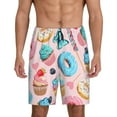 thumbnail image 1 of Fotbe Cupcakes and Donuts Pajama Shorts for Men, Men's Pajama Bottoms, Sleepwear,Short Pajama Pants-X-Large, 1 of 9