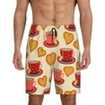 thumbnail image 1 of Fotbe Cups of Tea Pajama Shorts for Men, Men's Pajama Bottoms, Sleepwear,Short Pajama Pants-Medium, 1 of 9