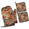 thumbnail image 1 of Fotbe Cute Anemone Fish for 4Pcs Oven Mitts and Pot Holders, 500℉ Heat Resistant Oven Mitts , Non-Slip Silicone Surface Safe for Baking, Cooking, BBQ, 1 of 6
