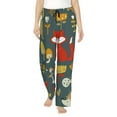 thumbnail image 1 of Fotbe Cute Animal Forest Women's Pajama Pants,Sleepwear Pants,Pj Bottoms Drawstring And Pockets-Medium, 1 of 9