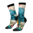 thumbnail image 1 of Fotbe Cute Animal Party Pattern Long Socks for Men & Women – Breathable & Stretchy Compression Socks, Ideal for Running, Travel, and Everyday Wear Size 5-11, 1 of 6