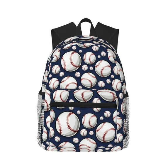 Fotbe Cute Basebal Lightweight Casual Laptop Backpack for Men and Women, Daily use Waterproof backpack, Backpack for College