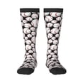 thumbnail image 1 of Fotbe Cute Baseball print Women's Men's Novelty Crew Socks Cotton Socks Knee High Socks for Walking,Running,Nurses,Pregnancy, 1 of 9