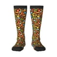 thumbnail image 1 of Fotbe Cute Beach Dolphin print Women's Men's Novelty Crew Socks Cotton Socks Knee High Socks for Walking,Running,Nurses,Pregnancy, 1 of 8