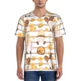 thumbnail image 1 of Fotbe Cute Bee Gnome Baseball Jersey Shirt for Men and Women, Casual Short Sleeves Button Down T-Shirt-Small, 1 of 9
