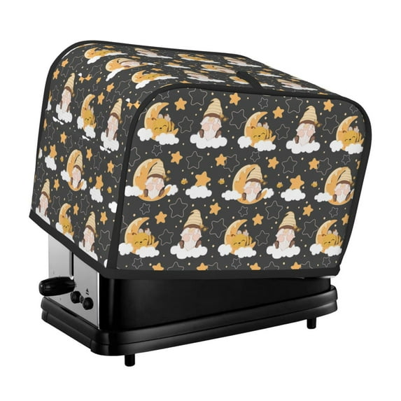 Fotbe Cute Bee Gnome for Two Slice Toaster Cover, Fingerprint Protector, Super Soft Appliance Cover And Dust Cover,Bread Dust Cover & Fingerprint Protection