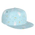 thumbnail image 1 of Fotbe Cute Bunny Flat Bill Visor Cap Classic Snapback Hat Polyester Foam Trucker Hat Trucker Cap Adjustable Baseball Cap, 1 of 9