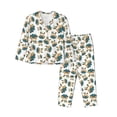 thumbnail image 1 of Fotbe Cute Bunny Pattern Long Sleeve Pajama Set for Women,Sleepwear Set,2-piece Loungewear Set,Soft PJs Comfy Nightwear with Pockets -X-Large, 1 of 7