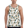 thumbnail image 1 of Fotbe Cute Bunny Pattern Men's Quick Dry Workout Tank Top Gym Muscle Tee Fitness Bodybuilding Sleeveless T Shirt Breathable Workout Shirt-, 1 of 9