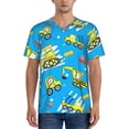 thumbnail image 1 of Fotbe Cute Car Cartoon Baseball Jersey Shirt for Men and Women, Casual Short Sleeves Button Down T-Shirt-XX-Large, 1 of 9