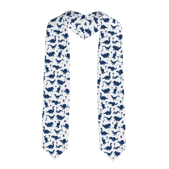 Fotbe Cute Cartoon Dinosaurs Printed Class of 2024 Graduation Stole